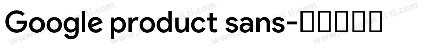 Google product sans字体转换
